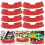 200St Mini Figuren Licht Bruin Plastic U-Gevormde Leger Bunker 10