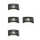 4Stk Schwarz Hard Hat Sonnenschutz Polyester Stahl Nackenabdeckung 6