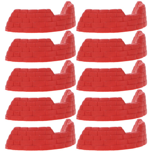 200St Mini Figuren Licht Bruin Plastic U-Gevormde Leger Bunker 1