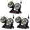 3St USB Kop Ventilator Auto Oplaadbaar Koeling 2