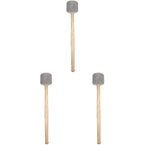 3St Stevige Drumsticks Met Foam Grip Voor Percussie Grijs 1
