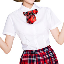 2St Comfortabel Witte Uniform Shirt Japanse Stijl