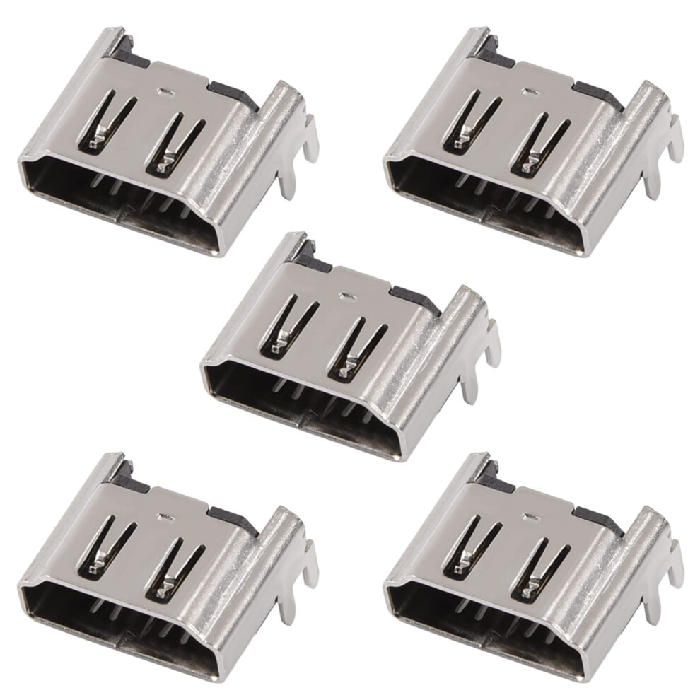 5Pcs Silver Aluminum Alloy Port Interface Connector For 1000/1100/1200 Definition 9053599158622