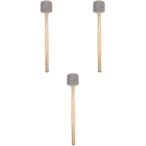 3St Stevige Drumsticks Met Foam Grip Voor Percussie Grijs 2