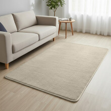 (60x120cm (2ft x 4ft), Beige) Super Soft Short Pile Rugs with Anti Slip Dotted Backing-Area Rug for Bedroom, Living Rooom