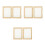 6St DIY Papier Maakframes Beige Set Voor Creatieve Projecten 7