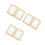 6St DIY Papier Maakframes Beige Set Voor Creatieve Projecten 5
