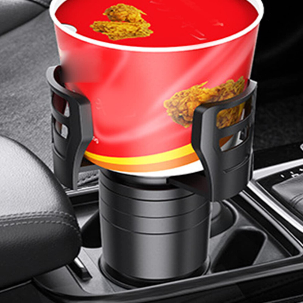 Car Cup Holder Expander With 360 Rotation, Shockresistant Multicup Vehicle Drink Organizer 9053599158752