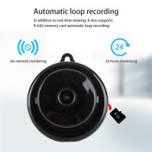 V380 Telecamera IP Wireless 1080P Visione Notturna IR 10m Mini Nera