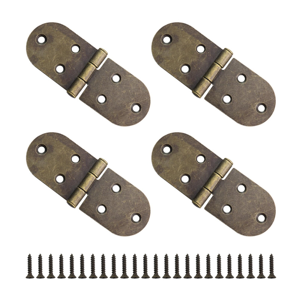 4Pcs 84X30mm Furniture Folding Hinges Metal Table Hinges 180 Rotation Rustresistant With Screws 9044945408492