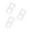 6Pcs Stylish Silver Square Mirror Clock Stickers for Bedroom Decor 8