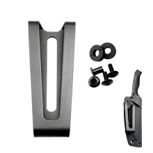 Belt Clip Adjustable Metal Holster Clip with Screws for Secure Durable Gear Fit, Black