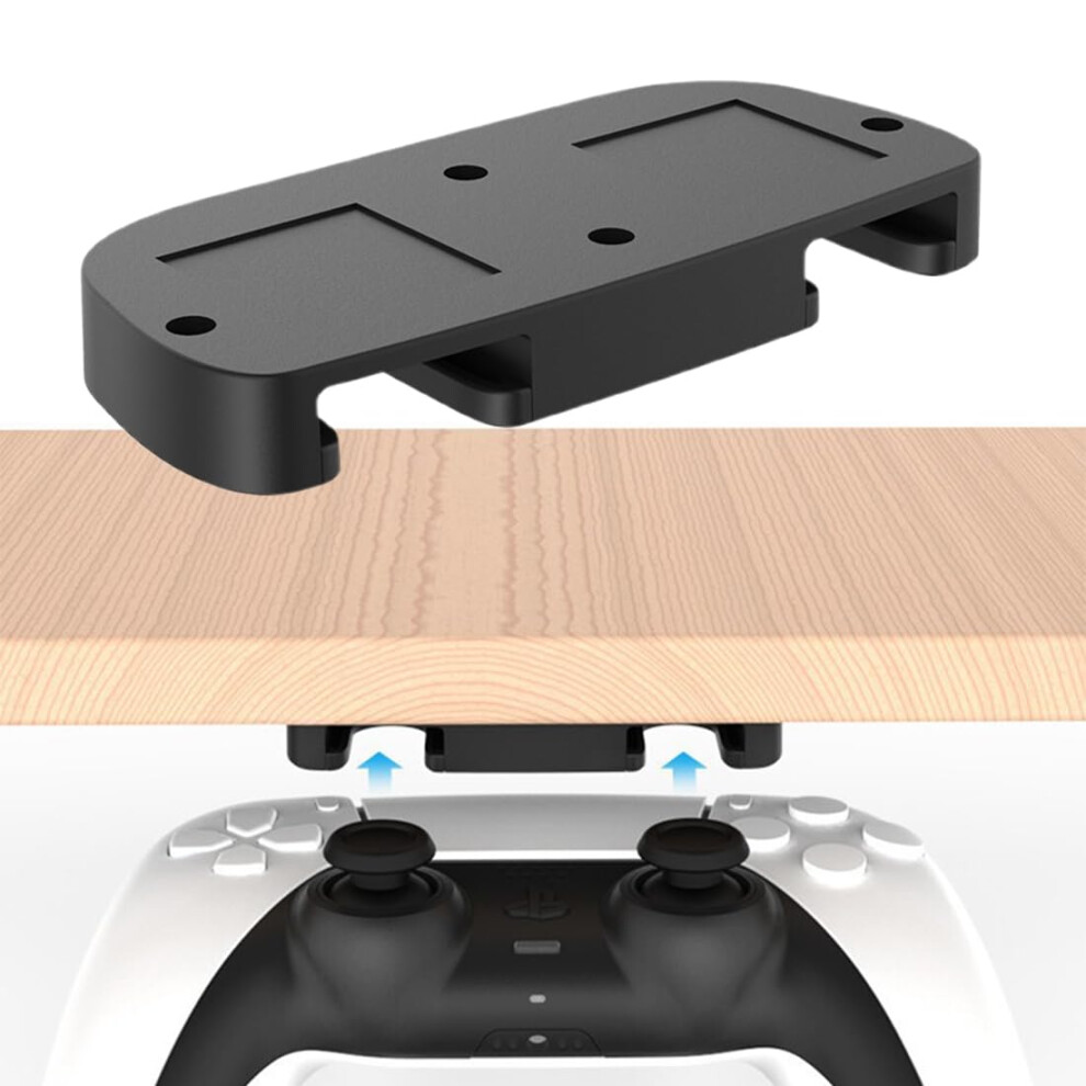 Controller Stand With Adhesive Mount, Spacesaving Under Desk Holder For Ps4 And Ps5 Controllers 9053599160106
