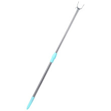 Adjustable Telescoping Clothes Rod 40 Inch Stainless Steel HeavyDuty Pole with Hook for Closet and Ceiling