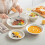 16 Piece Ceramic Dinnerware Set for 4, Durable Stackable Plates and Bowls for Everyday and Special Meals 3