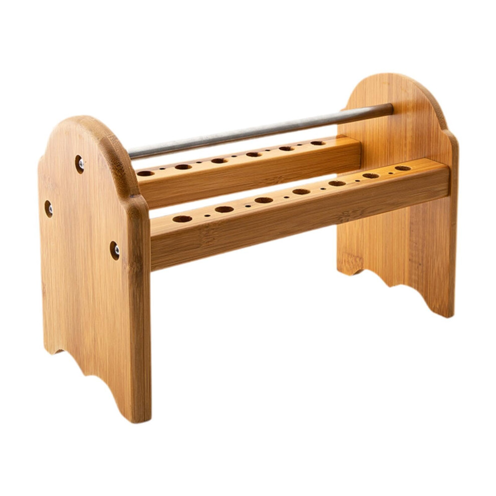 Eyeglass Tool Organizer Bamboo Rack With Tool Slots For Optical Pliers And Screwdrivers 9070919948510