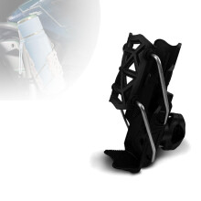 Bike Cup Holder with Automatic Clamping, 360 Rotating Adjustable Bicycle Bottle Cage for Handlebar Black