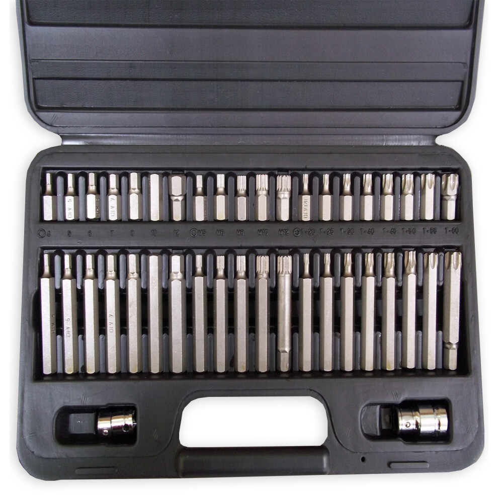 Autojack 42 Piece Torx Star Spline Socket Bit Set 5060504003308