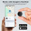 Bluetooth Key Finder Smart Item Tracker for Android compatible with Google Find My Device, 200m Range, Black 2
