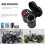 12V Motorcycle Dual USB Charger with Switch and Waterproof Cigarette Lighter Socket Clamp 2