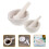 2 Sets Ceramic Mortar and Pestle for Kitchen and Pharmacy, Ergonomic Grip, Easy Clean Surface 3