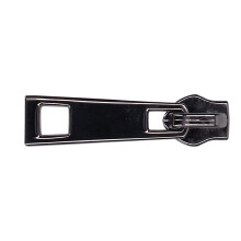 5 piezas de deslizadores de cremallera - 3,3 cm x 0,9 cm x 1 cm - negro