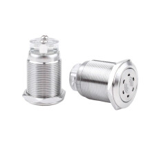 22mm Metal Buzzer with Flashing LED Light Intermittent Sound Alarm 12V and 24V