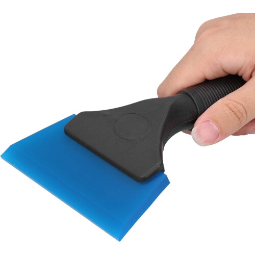 2Pcs Car Window Scraper and Windshield Ice Scraper with NonSlip Grip and Scratch Silicone Blade 2