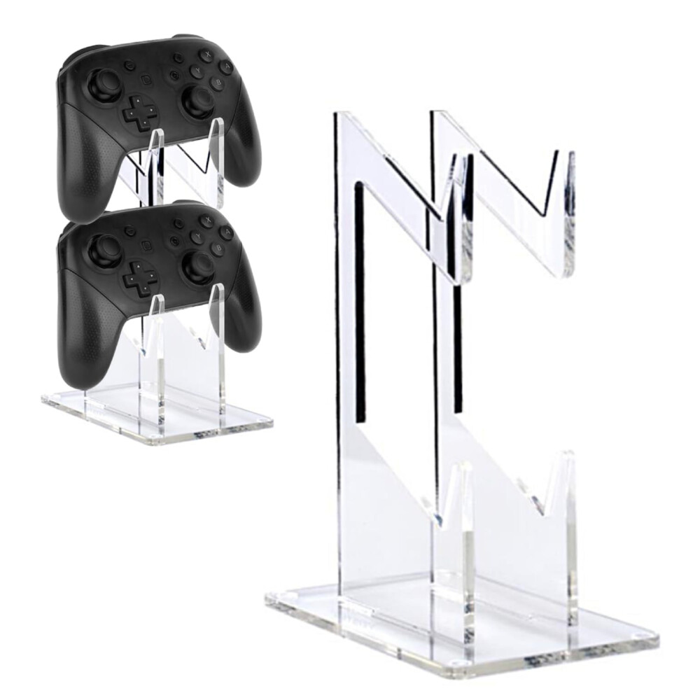 2Tier Game Controller Stand For Desk With Dual Storage, Acrylic Holder For Xbox Series S And More 9053599163572