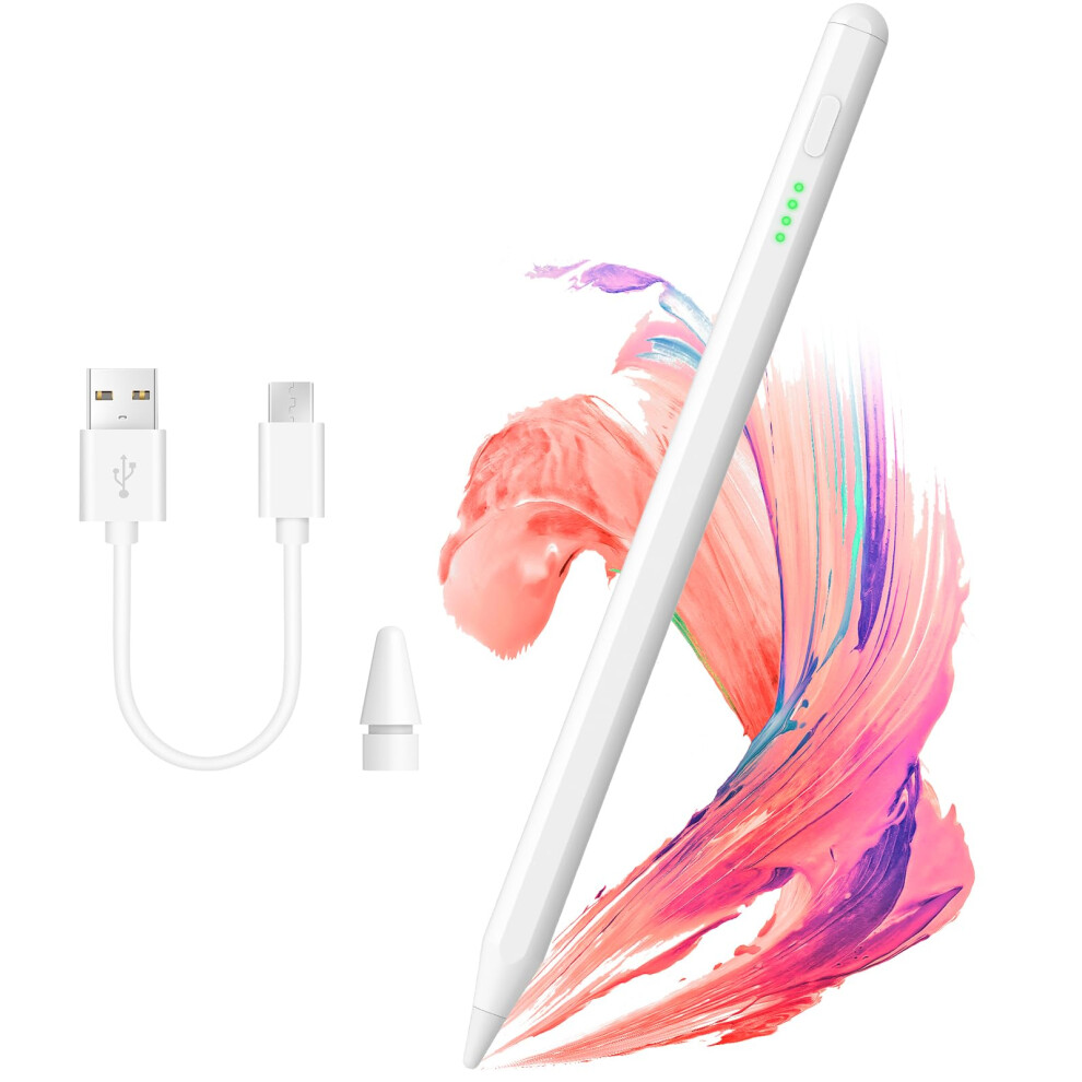 Stylus Pen For Ipad With Led Power Display, Fast Charging, Tilt Sensitivity And Palm Rejection 9053599163633