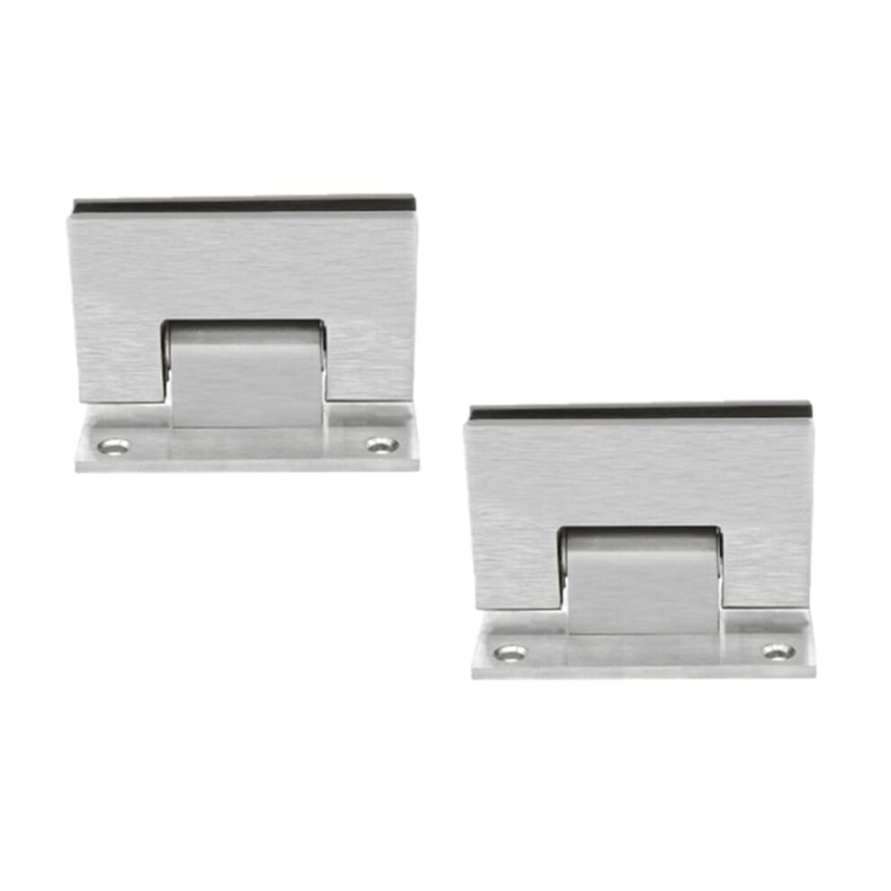 Glass Door Hinges 90 Degree Glass Clamp 304 Stainless Steel Frameless Shower Hinge Rustproof 9070919949302
