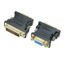 DVI to VGA Adapter DVID 24+1 Male to VGA Female Converter 1080P Gold Plated for Monitor Projector