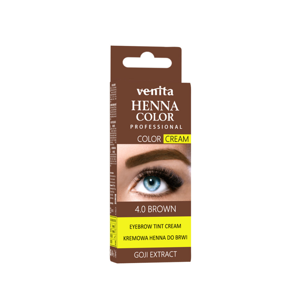 Venita Brown Natural Eyebrow Tint Cream With Goji