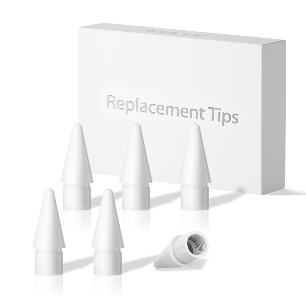 Replacement Nibs Tips For Apple Pencil Pro 2Nd 1St Gen Usbc, Precise Writing Control, 6Pack 9053599164432