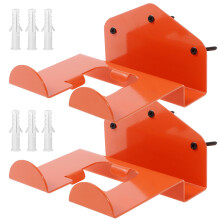 2 Pcs Wall Mounted Weed Trimmer Rack, Heavy Duty Steel Garden Tool Holder for Garage Storage