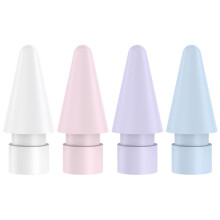 Pencil Tips 4 Pack Precision WearResistant Nibs for Apple Pencil 1st and 2nd Gen Pro USBC Pen White Pink Purple Blue