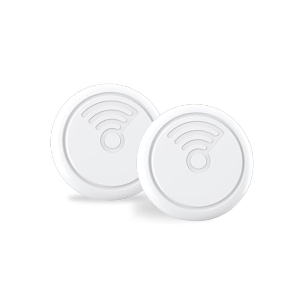Alternatives 2 Pack Bluetooth Item Tracker With Find My, Key And Luggage Locator, White 9455672837101