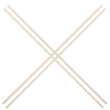 20Pcs Ivory Bamboo Rods Chair Frame Sticks Durable Seat Cloth Support