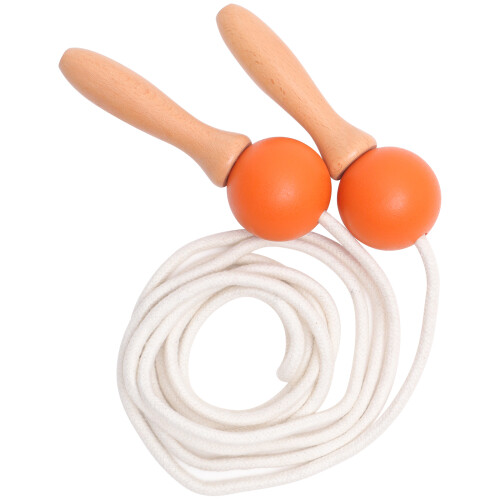 5Stk Orange Hopsseil Baumwolle Mit Holzgriff Für Kinder Training