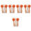 5Stk Orange Hopsseil Baumwolle Mit Holzgriff Für Kinder Training 6