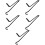 5Stk Ergonomischer Scherenwagenhebergriff Metall 8