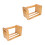 2Stk Khaki Holz Desktop Organizer Für Cds Und Dokumente 10