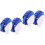 4Stk Blaue Polyester Kappe Turbano Design Elastischer Hut 4