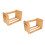 2Stk Khaki Holz Desktop Organizer Für Cds Und Dokumente 7