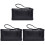 3Stk Schwarze Lederhandtasche Praktisch 2
