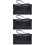 3Stk Schwarze Lederhandtasche Praktisch 8