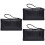 3Stk Schwarze Lederhandtasche Praktisch 6