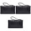 3Stk Schwarze Lederhandtasche Praktisch 3