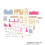 2Stk Rosa Holz Mini DIY Villa Ornament Feines Design 9