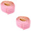 2Stk Wandbordüre Pink Selbstklebend Flexible Schaumleiste Eck 8